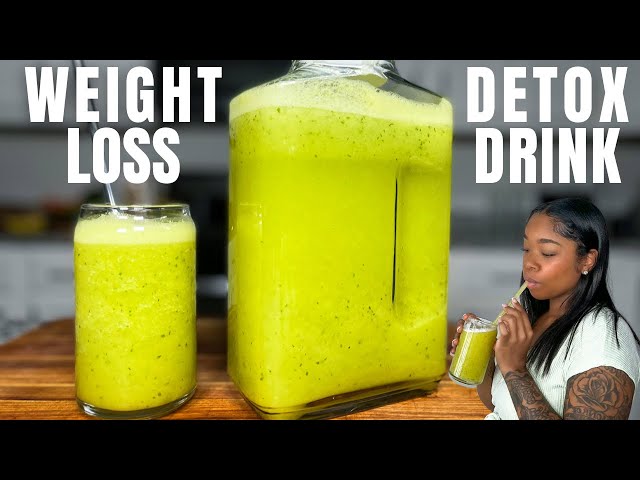 PINEAPPLE WEIGHT LOSS & DETOX JUICE USING A BLENDER + BENEFITS 