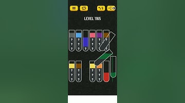 Water sort puzzle level 1165