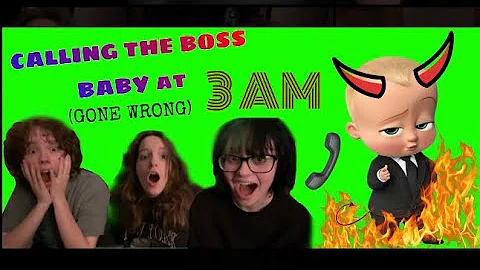 CALLING THE BOSS BABY AT 3 AM CHALLENGE!!!!! (GONE...