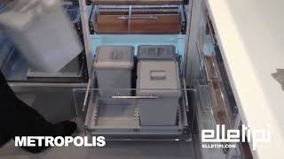 Elletipi TA-455 / TA-456 Metropolis wastebin