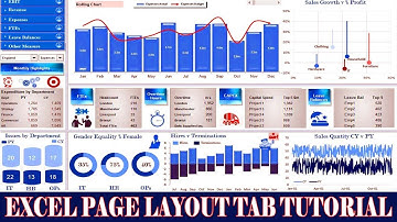 Lesson 03 | Ms Excel Tab Tutorial | Ms Excel Page Layout Tab All Options in Hindi