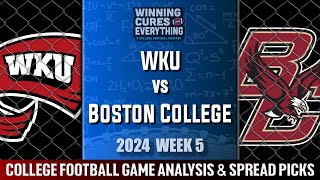 Boston College vs WKU Picks & Prediction Against the Spread 2024 College Football Analysis