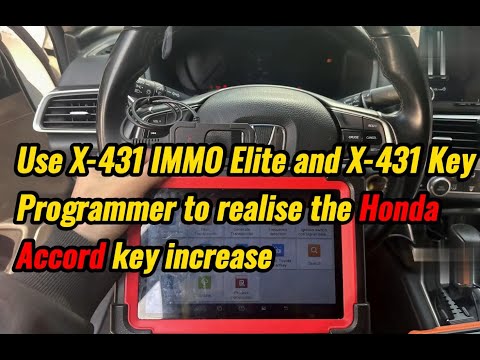 Launch X431 IMMO Elite Generate Remote and Add Key on Honda Accord 2013- launchx431.fr