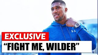 JUST NOW! Anthony Joshua CONFRONTS Deontay Wilder LIVE \/ Tyson Fury's Fight Conditions Exposed