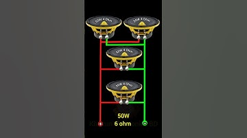 4 speaker parallel connection calculation #khairunelectronicsbd #shortsfeed #youtubeshorts #foryou