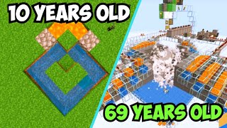 Building Cobblestone Generator At Different Ages | How To Make A Cobblestone Generator | Minecraft | Profile