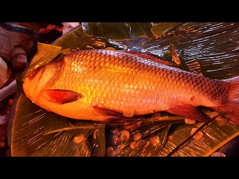 Bangladesh Big Katla Crap Fish Cutting Skills Amazing Fish Cutting Feshi Cutting 
