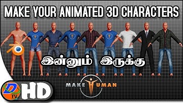 How to create your own animation characters. MakeHuman -- Free & Open Source Character Creator