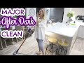 MAJOR AFTER DARK CLEAN & ORGANISE WITH ME! NIGHTLY CLEANING |  Emily Norris