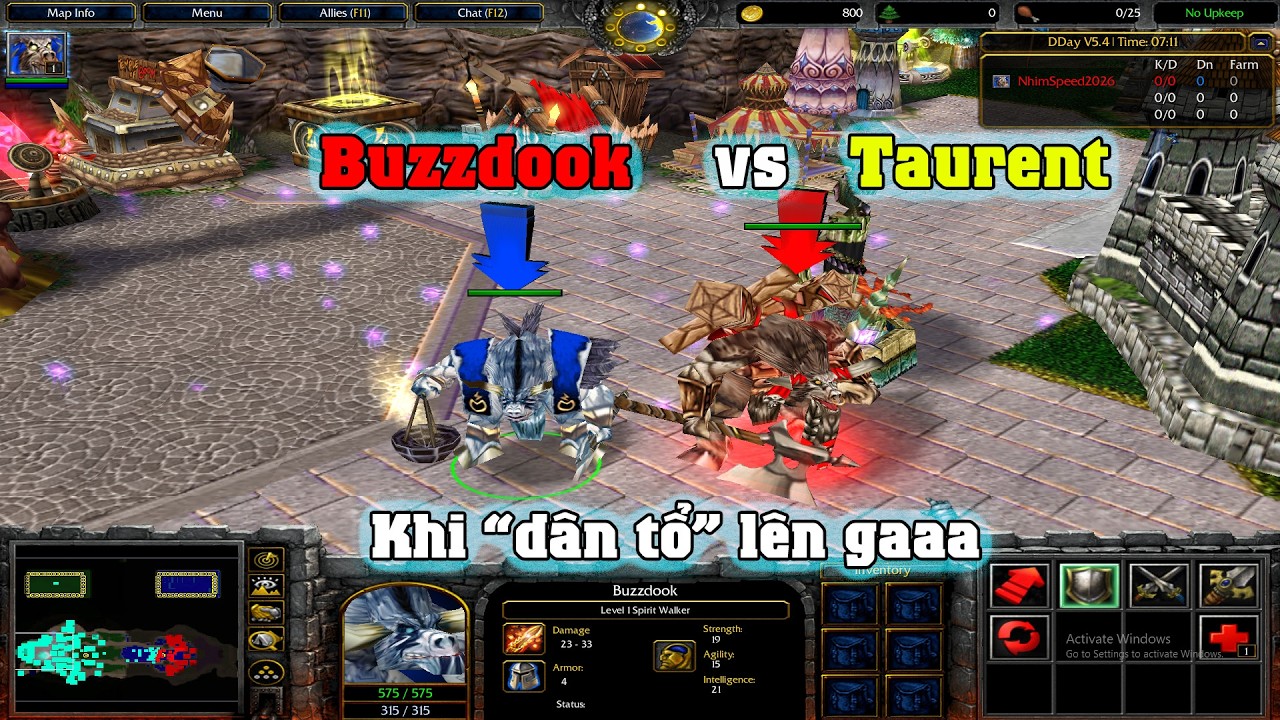 Buzzdook vs Bò Hs | Khi  