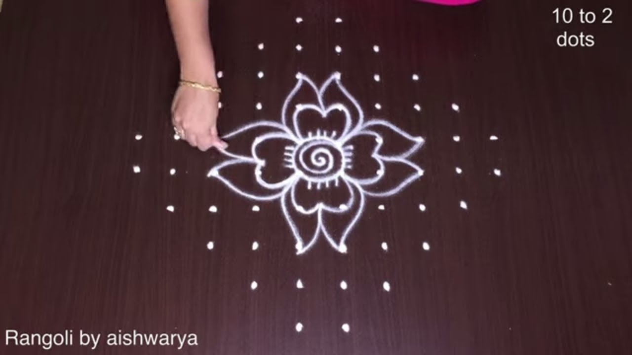 Dotted Rangoli Designs With 10x2x2
