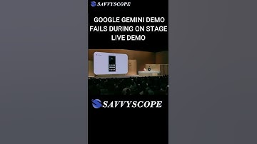 Google Gemini demo fails during on stage demo #fail #fails#gemini #google #tech #smartphone #ai