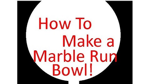 How to create a Marble Race Bowl in Algodoo