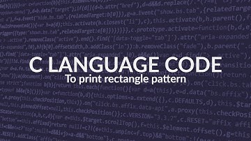 C lang code to print   rectangle star pattern