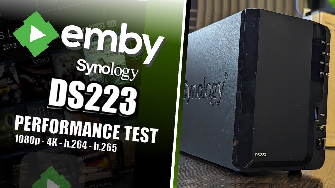 Synology DS223 NAS Emby Media Server Tests 
