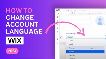 How to Change your Account Language on Wix - 2024 Beginner Tutorial