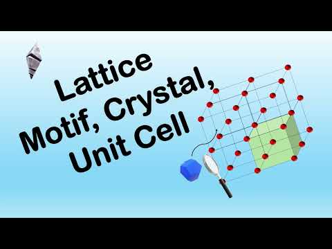 Lattice motif crystal and unit cell