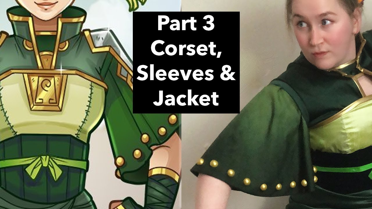 Making Toph from Avatar the Last Airbender by Sunset Dragon | Part 3 - Corset, Sleeves & Jacket