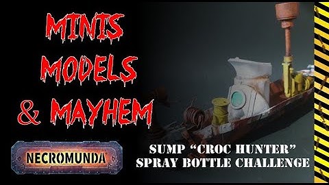 Spray Bottle challenge - "Sump Croc" Hunter: Necromunda, Kill Team, Stargrave
