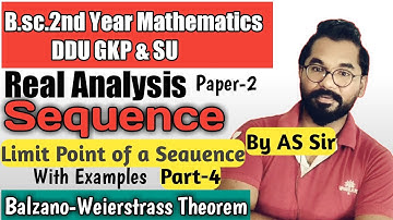 Limit Point of a Sequence with Examples | B.sc.2nd Year Math ddu Gkp & SU | Part-4 @ASTEACH
