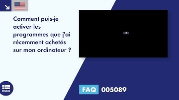 [EN] FAQ 005089 | Comment puis-je activer les programmes que j
