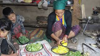 Cooking food in village || Nepali village