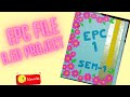 EPC-1/B.ED 1st year/ Practical files