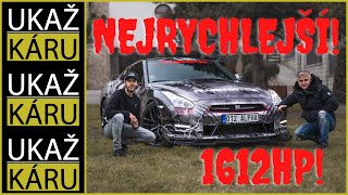 4K | PŘES 1600 KONÍ A SPOTŘEBA 1000 NA STO!!! | GT-R FRANKENSTEIN | NEJRYCHLEJŠÍ AUTO V ČR!