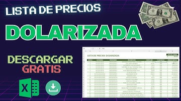 Lista de precios DOLARIZADA 💵 ! ¡ Descargar GRATIS👨‍💻!