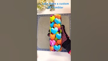 How to Create Stunning 3D Sublimation Tumblers😊❤️ #shorts #sublimation #Tumblers #smallbusiness