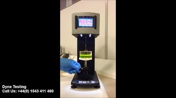 Sigma 703D Surface Tension Measurement with Du Nouy Ring