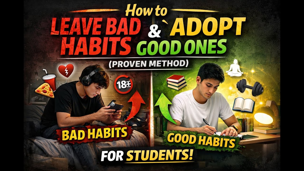 How to Leave Bad Habits & Adopt Good Ones (Proven Method)