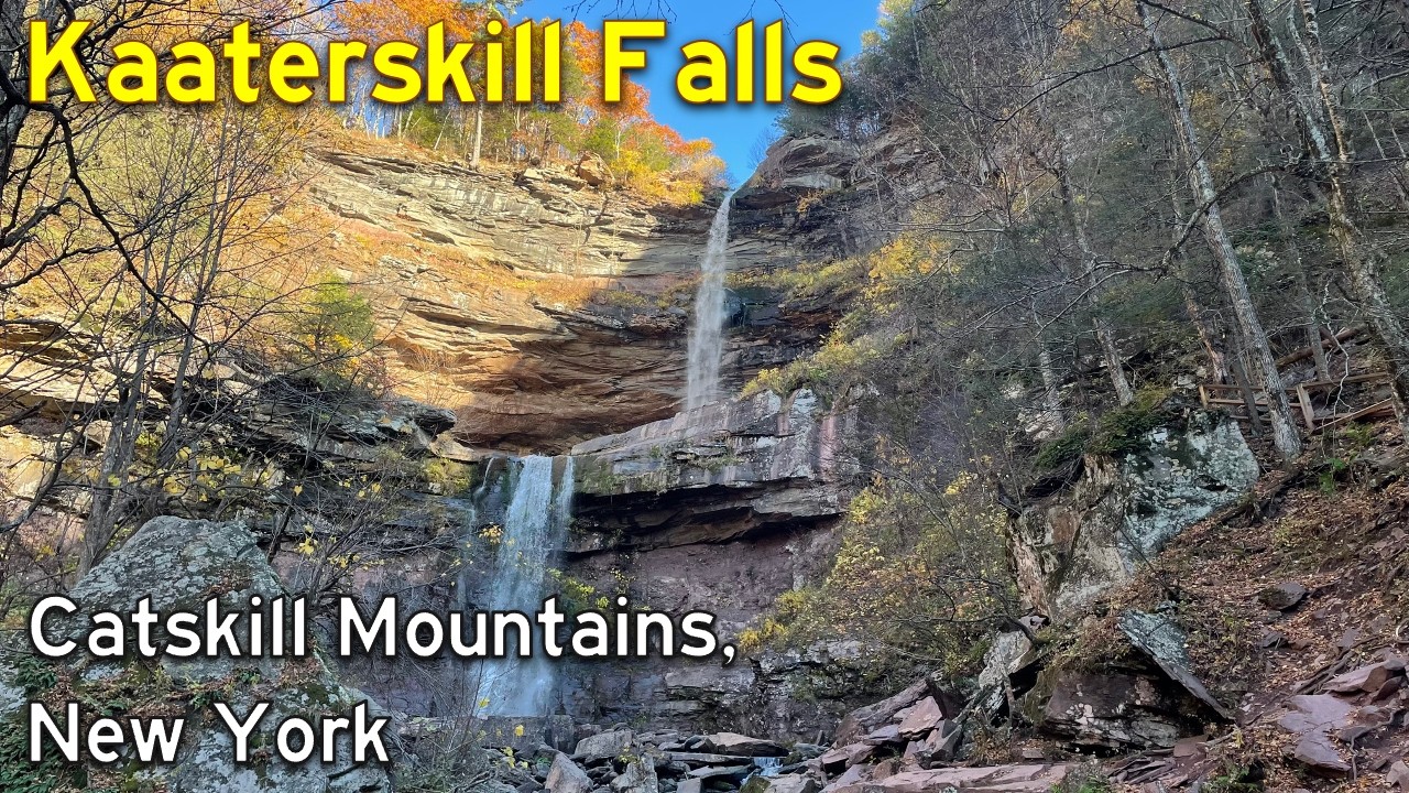 Hiking Kaaterskill Falls: The Peak Fall Foliage - Catskill Mountains, NY | 4K Video