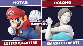 MDVA Ultimate Summit 2026: Losers Quarters - NoTag (Mario) Vs. Oolong (Wii Fit Trainer) SSBU