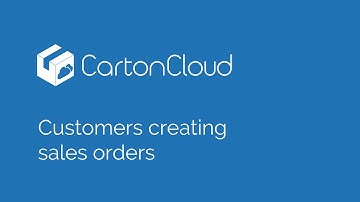 Customers creating sales on CartonCloud