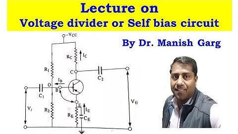 Voltage divider or Self bias circuit | BSc 3 | Electronics | JAM | GATE | UGC NET