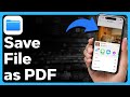 Easily Save Any File as PDF on Your iPhone 📱