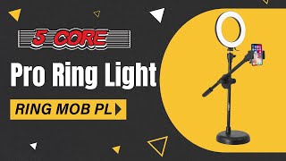 Pro Ring Light | Adjustable LED Lighting for Photos & Videos | SKU RING MOB PL