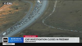 CHP investigation creates massive traffic backup on 14 Freeway near Palmdale