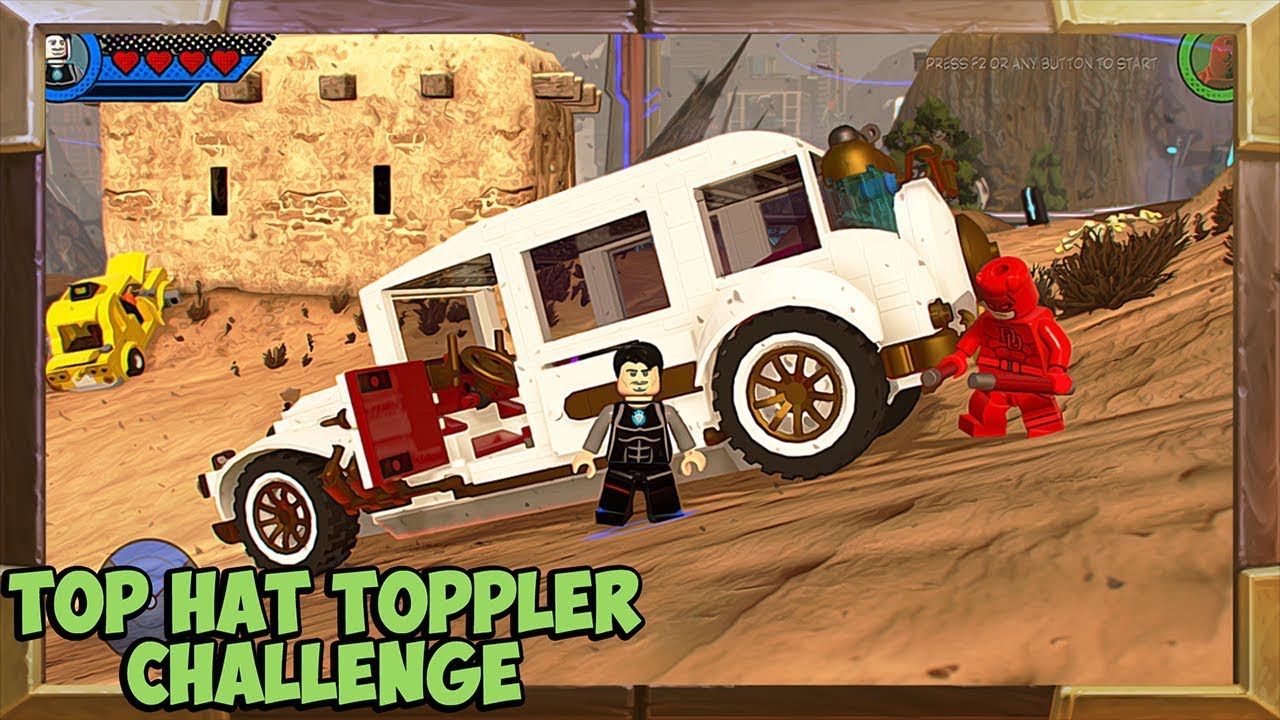 LEGO Marvel Heroes 2 Hat Toppler Challenge - YouTube