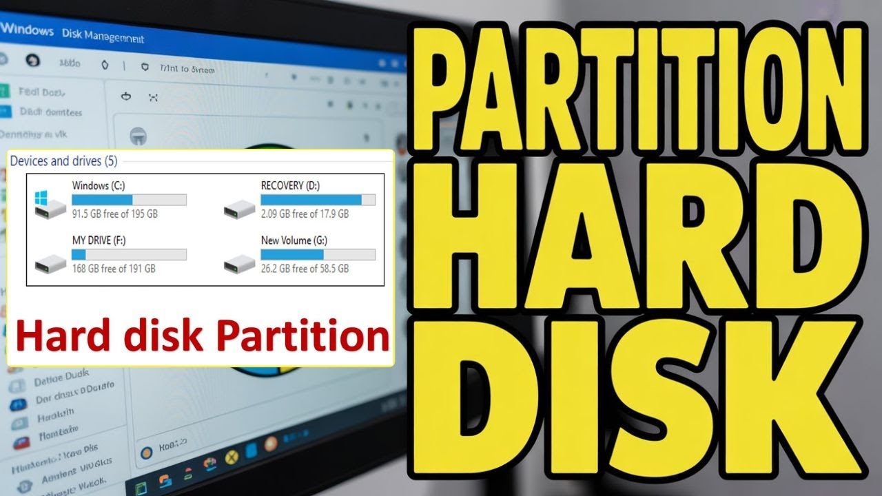 How to Partition a Hard Disk | Step-by-Step Guide for Beginners - YouTube