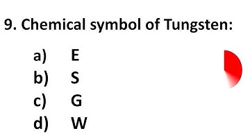 Science Quiz: Unique Chemical Symbols Quiz. Chemistry Test.