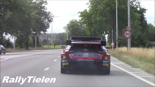 WRC Ypres Rally 2022 - Refuel, Road Section/Liaison, warming tyres up - braking & steering - Full HD