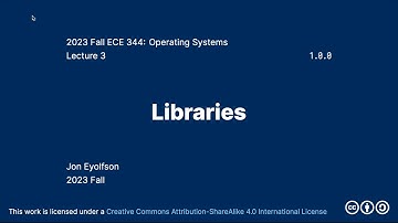 Libraries (2023 Fall ECE 344 Section 1)