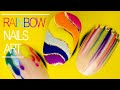 Rainbow Nail Art Design Tutorial - Three Easy Designs For Beginners