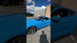 Insane 2022 Mustang GT doing tight donuts around someone