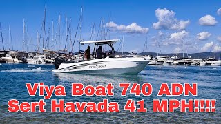 Viya Boat 740 Adn 200 Hp Suzuki İle Deniz Testini Yaptık Sert Havada 41 Mph Süratı Gördük