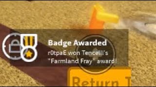 “Farmland Fray” Badge (Slap Battles)