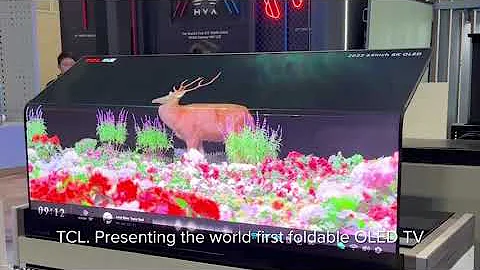 TCL World First Foldable OLED TV - New TV Innovation - 天天要聞