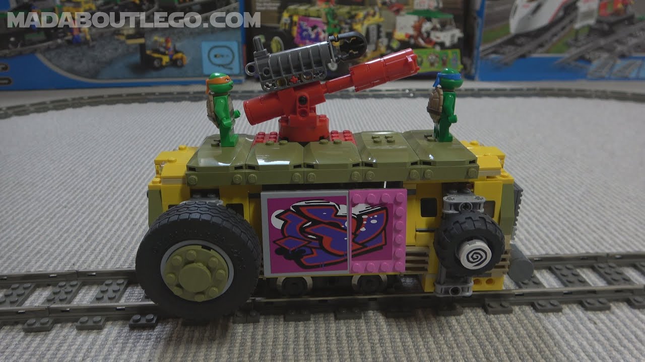 LEGO TMNT The Shellraiser Street Chase 79104. - YouTube